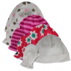 00470   -   SOFT MICROFLEECE BEANIE & MITTEN SET