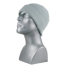 00719   -   ACRYLIC KNIT CUFF HAT   -   LIGHT GRAY ONLY