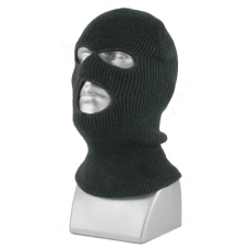 00948B  -  ACRYLIC KNIT 3-HOLE STRETCH FACE MASK   -  BLACK ONLY