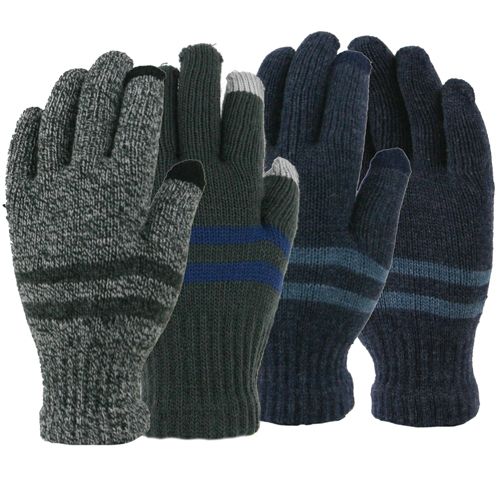 MARLED ACRYLIC KNIT TOUCHSCREEN GLOVE