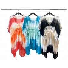 03316 - V-NECK CINCH COVER-UP