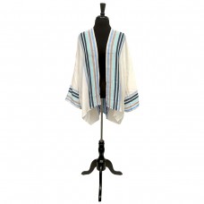 03925 - OMBRE STRIPE KIMONO, BLUE