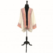 03926 - OMBRE STRIPE KIMONO, PINK
