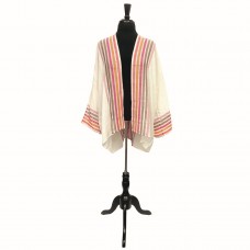 03926 - OMBRE STRIPE KIMONO, PINK