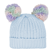 37018  -  TODDLER DOUBLE POM CUFF HAT