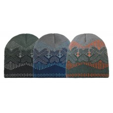 57217  -  BOYS FAIR ISLE BEANIE - ONE SIZE 