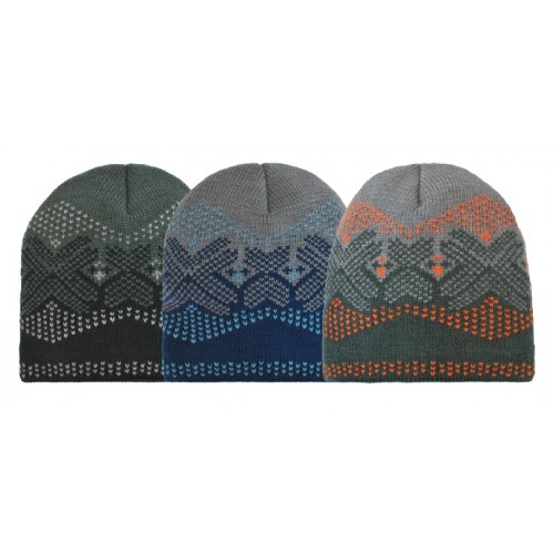 ''BOYS FAIRISLE BEWANIE, FLEECE LINED''