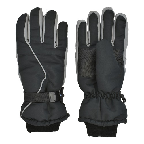 ''MENS MICROFIBER SKI GLOVE, THINSULATE, WATERPROOF, BLACK''