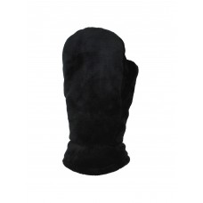 73132  -  LADIES PLUSH FURRY FLEECE REVERSIBLE MITTENS