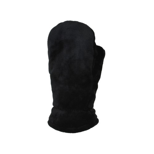 WOMENS PLUSH FURRY FLEECE REVERSIBLE MITTENS