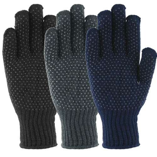 ACRYLIC KNIT GRIPPER GLOVE