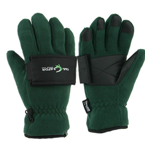 MENS GREEN SPORT FLEECE TAILGATOR BEVERAGE GLOVE