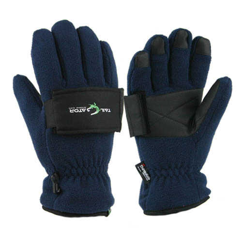 navy winter gloves
