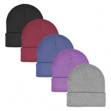 00790 - ACRYLIC KNIT SUPER STRETCH CUFF HAT