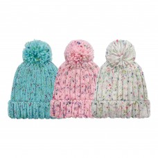 44154   -  GIRLS CONFETTI MIXED YARN CUFF HAT