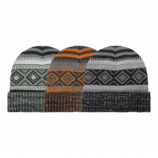 57212  -  BOYS FAIRISLE CUFF HAT - ONE SIZE 