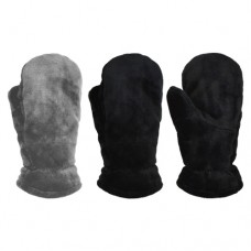 73132  -  LADIES PLUSH REVERSIBLE MITTENS