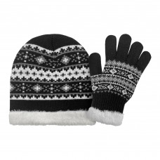 90460 - FAIR ISLE HAT AND GLOVES