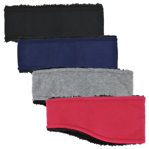 MICROFLEECE CONTOURED HEADBAND - PLUSH LINED