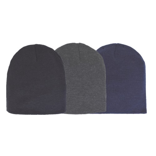 ACRYLIC KNIT SUPER-STRETCH BEANIE