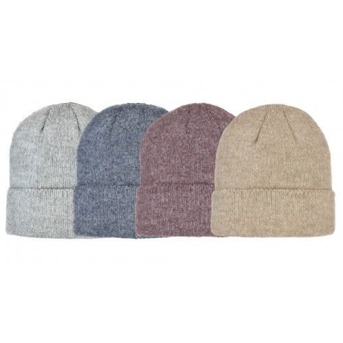 HEATHERED KNIT SUPERSTRECH CUFF HAT