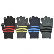 37140   -   TOUCHSCREEN STRIPED KNIT STRETCH GLOVE
