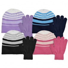 46202 - ACRYLIC KNIT STRIPED SET, SIZE 4-6x