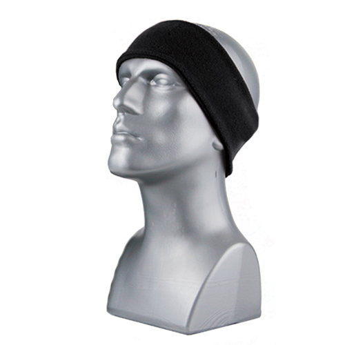 ''MENS MICROFLEECE HEADBAND, BLACK''