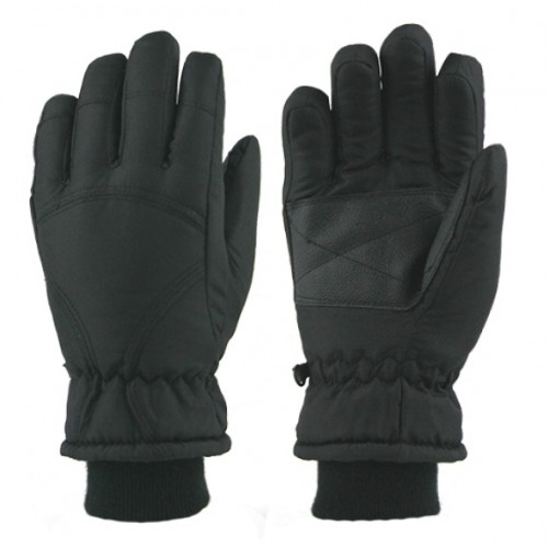 MENS TASLON SKI GLOVE - BLACK ONLY