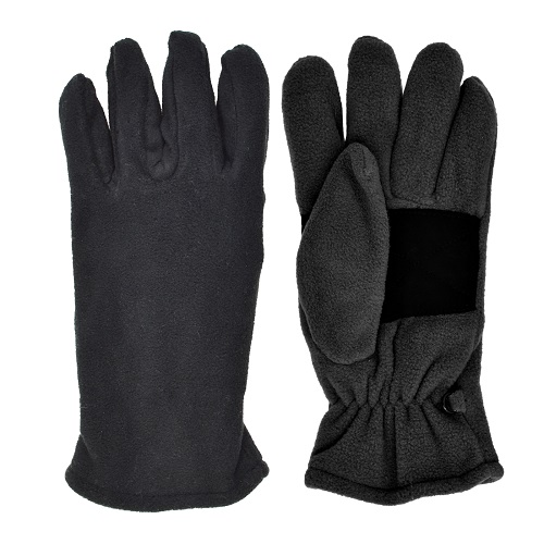 ''WOMENS SUPER-SOFT MICROFLEECE GLOVE, BLACK ONLY''