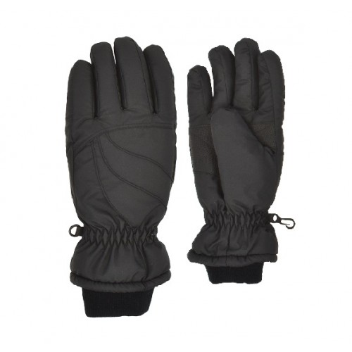 ''WOMENS BLACK TASLON SKI GLOVE , THINSULATE, WATERPROOF''