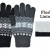 73410 - LADIES SNOWFLAKE ACRYLIC GLOVE WITH COZY YARN LINING