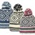 96452 -  JACQUARD PATTERN CUFF HAT - POM