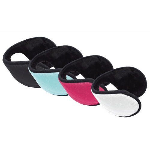 ''WOMENS QUILTED BACK-WRAP EAR WARMER, PLUSH LINED''