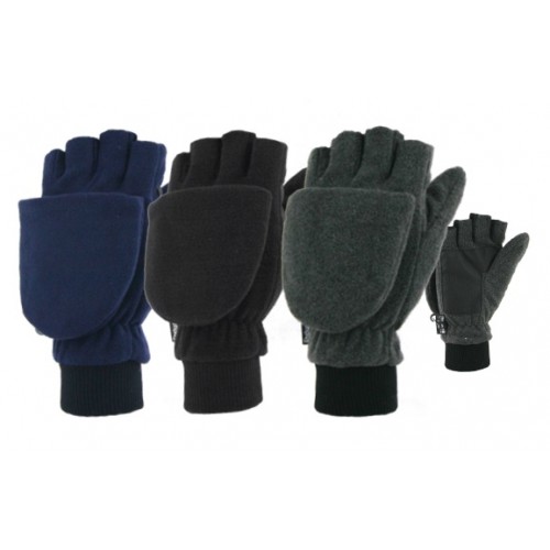 ''MENS MICROFLEECE POP TOP GLOVE-MITTEN, THINSULATE''