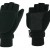 89094B  -  FLEECE POP TOP GLOVE-MITTEN - BLACK ONLY