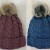90063 - MARLED CABLE BEANIE WITH FUR POM
